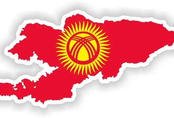 Kyrgyzstan Map Flag Silhouette Sticker for Laptop Book Fridge Guitar Motorcycle Helmet ToolBox Door PC Boat