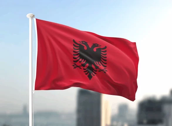 Flag-Map-of-Albania